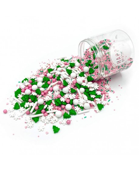 Posypka Happy PINK WONDERLAND 90g Świąteczna