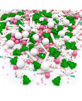 Posypka Happy PINK WONDERLAND 90g Świąteczna