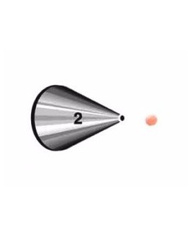 Round no. 2 Wilton decorating tip thin writing 418-2