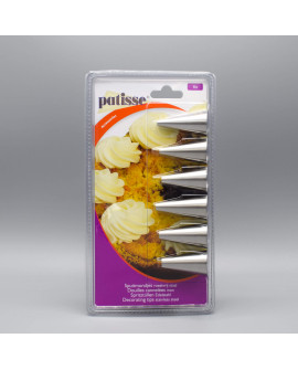 Zestaw tylek Patisse 6 szt. Otwarta Gwiazda 4-9 mm