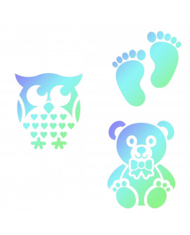 Dekorationsvorlage Baby Patterns 3 Designs Jem Teddybär Eule Dekorationsvorlage Baby Patterns 3 Designs Jem Teddybär Eule