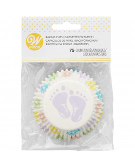 Papilotki Wilton 75 szt PASTELOWE STÓPKI