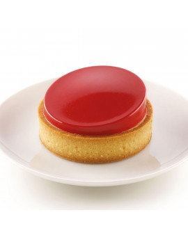GLAM Tart-Set Perforierter Rand + Silikonform 7 cm Set mit 6 Stück. Torten