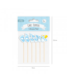 BABY SHOWER pickt 6 Stück. Jungen'