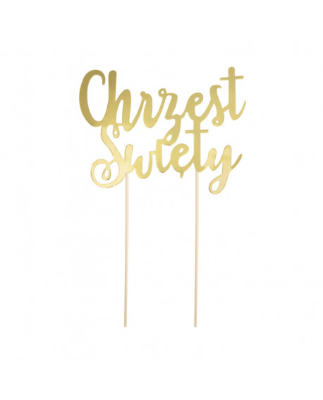 Svatý křest Topper ZLATÝ