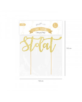 Topper LOVE - gold Tortendeko Topper LOVE - gold Tortendeko