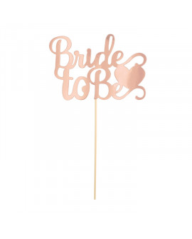 Topper Bride to Be Różowe Złoto Wieczór panieński
