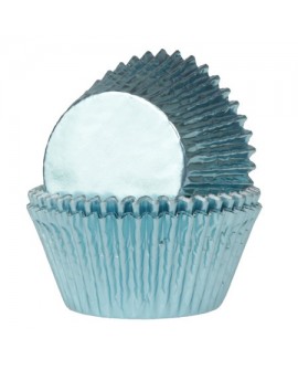 HoM cups 24 pcs foiled BLUE