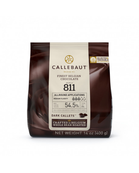 Callebaut Schokoladentropfen DARK CHOCOLATE 811 400 g