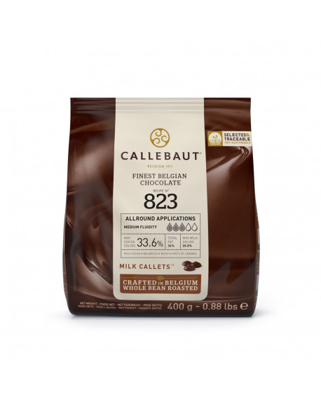 Callebaut chocolate drops MILK CHOCOLATE 823 400 g