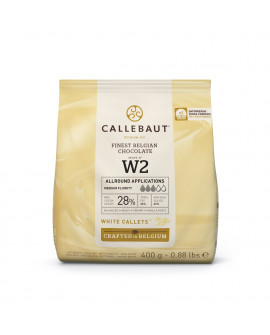 Dropsy czekoladowe Callebaut CZEKOLADA BIAŁA W2 400 g