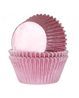 Muffinförmchen vonHoM 24 Stück, Folie, rosa