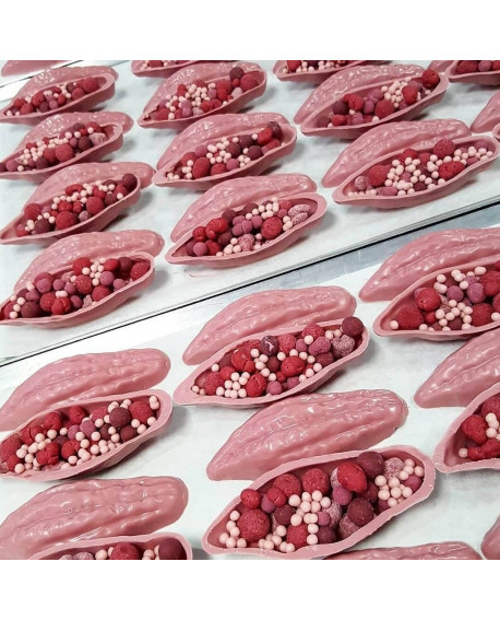 Posypka Mona Lisa Crispearls Callebaut 800 g Rubinowa