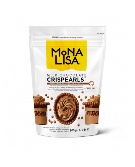 Mona Lisa Crispearls Callebaut Streusel 800g Vollmilchschokolade