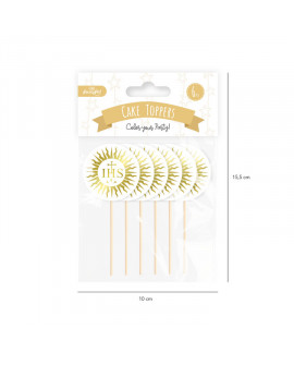 IHS Kommunion Kuchen Dekorationen 6 Stk.