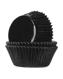 House of Marie foliazott muffin kapszlik FEKETE 24 db