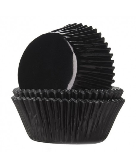 HoM cups 24 pcs foiled BLACK