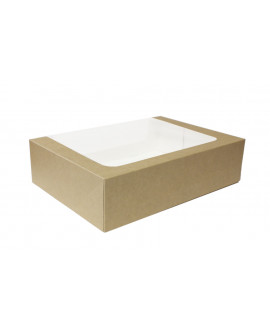 Упаковка 31x22x8 см КРАФТ з віконцем