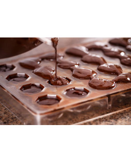 Csokoládé forma FC LEAVES levélpralinék