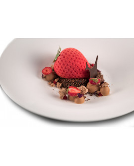 Forma silikonowa 3D Silikomart Truskawka 15 gniazd + wykrawaczka monoporcje