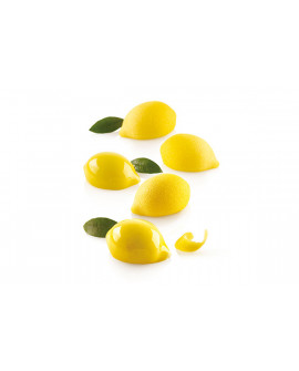 Silikomart 3D Silikonform LEMON 15 Schlitze + Stempel