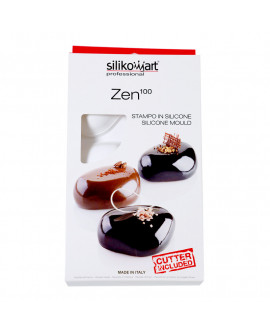 Forma silikonowa 3D Silikomart ZEN 6 gniazd + wykrawaczka monoporcje