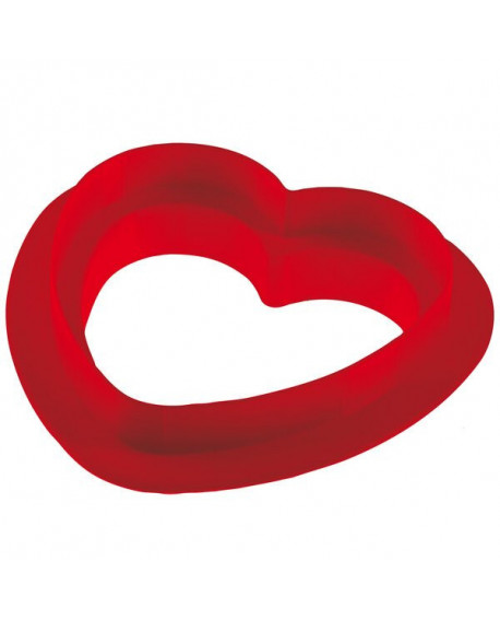 Silikónová forma Silikomart AMORE 3D 14 cm + vykrajovátko v tvare srdca na penový koláč
