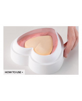 Forma silikonowa 3D Silikomart Amore 14 cm + wykrawaczka Serce tort musowy