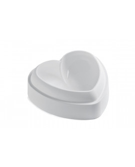Forma silikonowa 3D Silikomart AMORE 14 cm + wykrawaczka Serce tort musowy