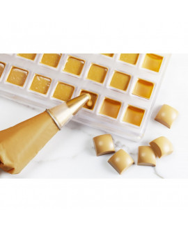 Dropsy czekoladowe Callebaut Czekolada Złota Gold 400 g Karmelowa