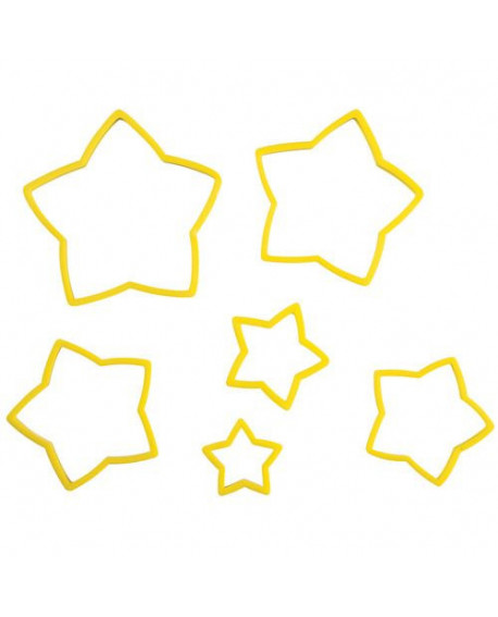 формочки для печива Wilton зірки / ялинка od 5 do 10 cm 6 шт.