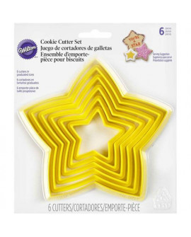 формочки для печива Wilton зірки / ялинка od 5 do 10 cm 6 шт.
