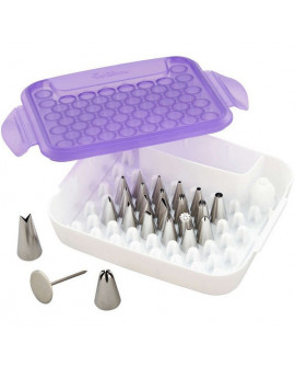 Wilton Deluxe Backset, Zubehör, Organizer 25 Stück Wilton Deluxe Backset, Zubehör, Organizer 25 Stück