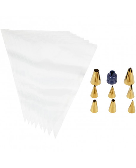 Sada Wilton GOLDEN TIPS + sáčky a adaptér 17 kusov