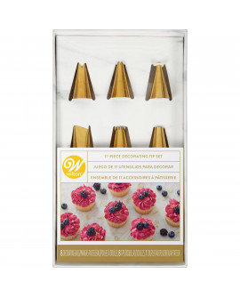 Wilton GOLD TICKETS Set + Taschen und Adapter 17 Stück