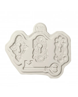 Silikonform Katy Sue Keyhole Key Lock
