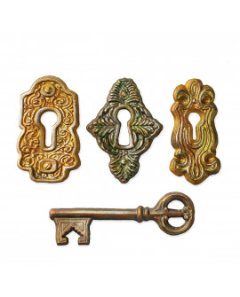 Silikonform Katy Sue Keyhole Key Lock
