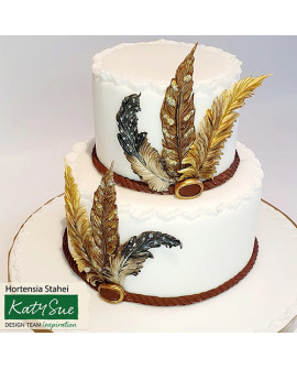 Forma silikonowa Katy Sue Pióra Piórka + odciskacz