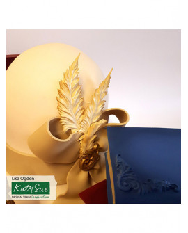 Silikonová forma Katy Sue Feathers Feathers + imprinter
