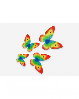 Regenbogen Waffel Schmetterlinge 8 Stk. Blister Regenbogen Waffel Schmetterlinge 8 Stk. Blister