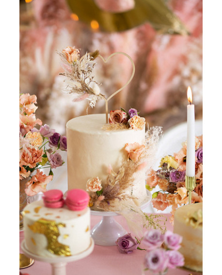Topper LOVE - CZARNY Ozdoba na tort