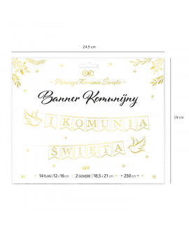 Baner Komunia Flagi 2.5 m Gołąbek