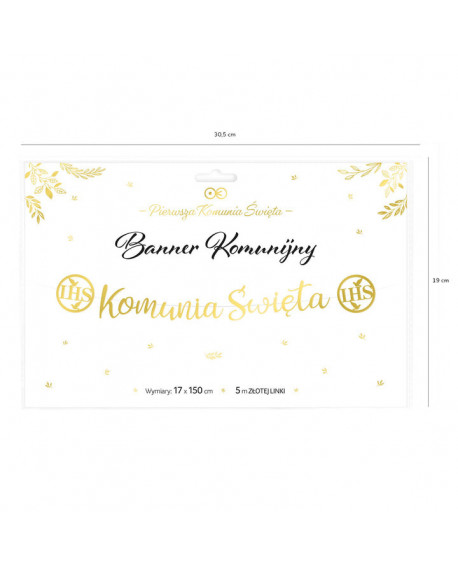 Kommunionsbanner 1.5 m IHS