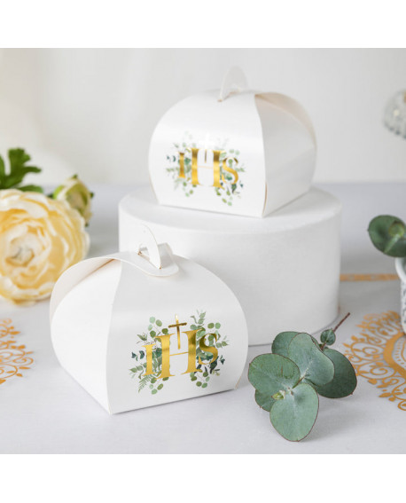 COMMUNION boxes, 6 pcs. Eucalyptus