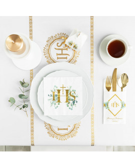 Pudełeczka KOMUNIA 6 szt. Eukaliptus