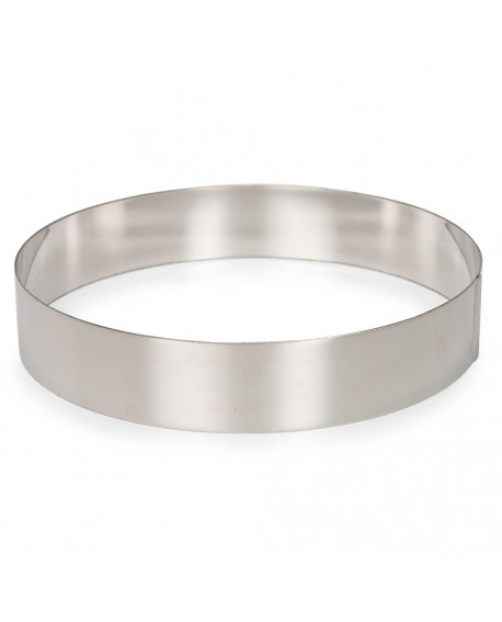 Backform mit rundem Rand, 24 cm Durchmesser, Höhe 4,5 cm, Ring