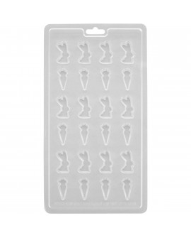 Pralinenform Wilton Kaninchen und Möhren,mini