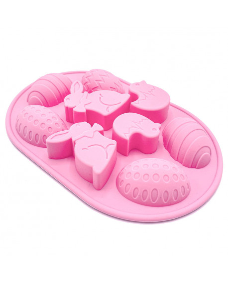 HP silicone mold Easter Eggs Bunnies Chicks 9 nests