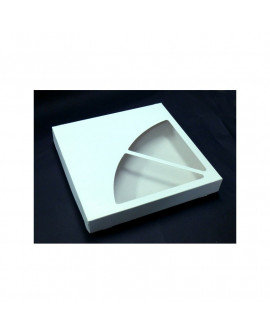 Opakowanie 27x27x6 cm cm pudełko na tartę z oknem 5 szt Tarta