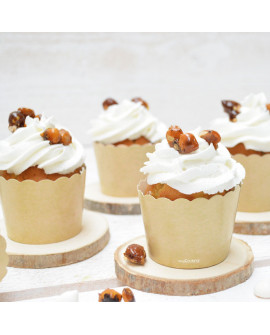 Papilotki kubeczki 25 szt. Naturalne Kraft 5 cm sztywne